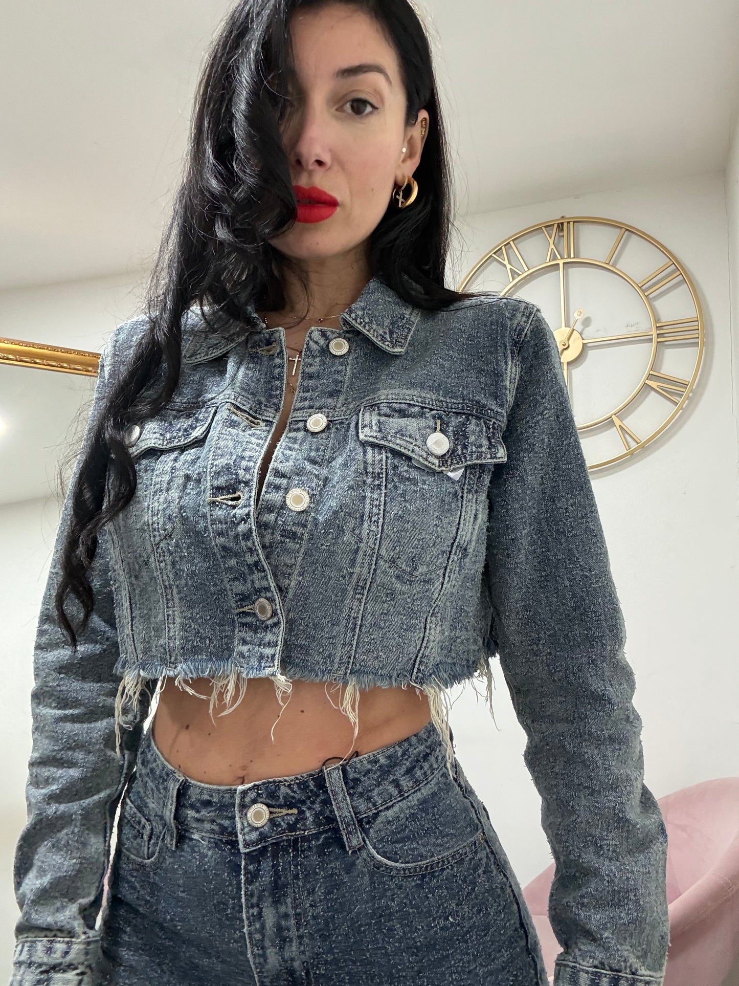 Coordset denim 8718-1