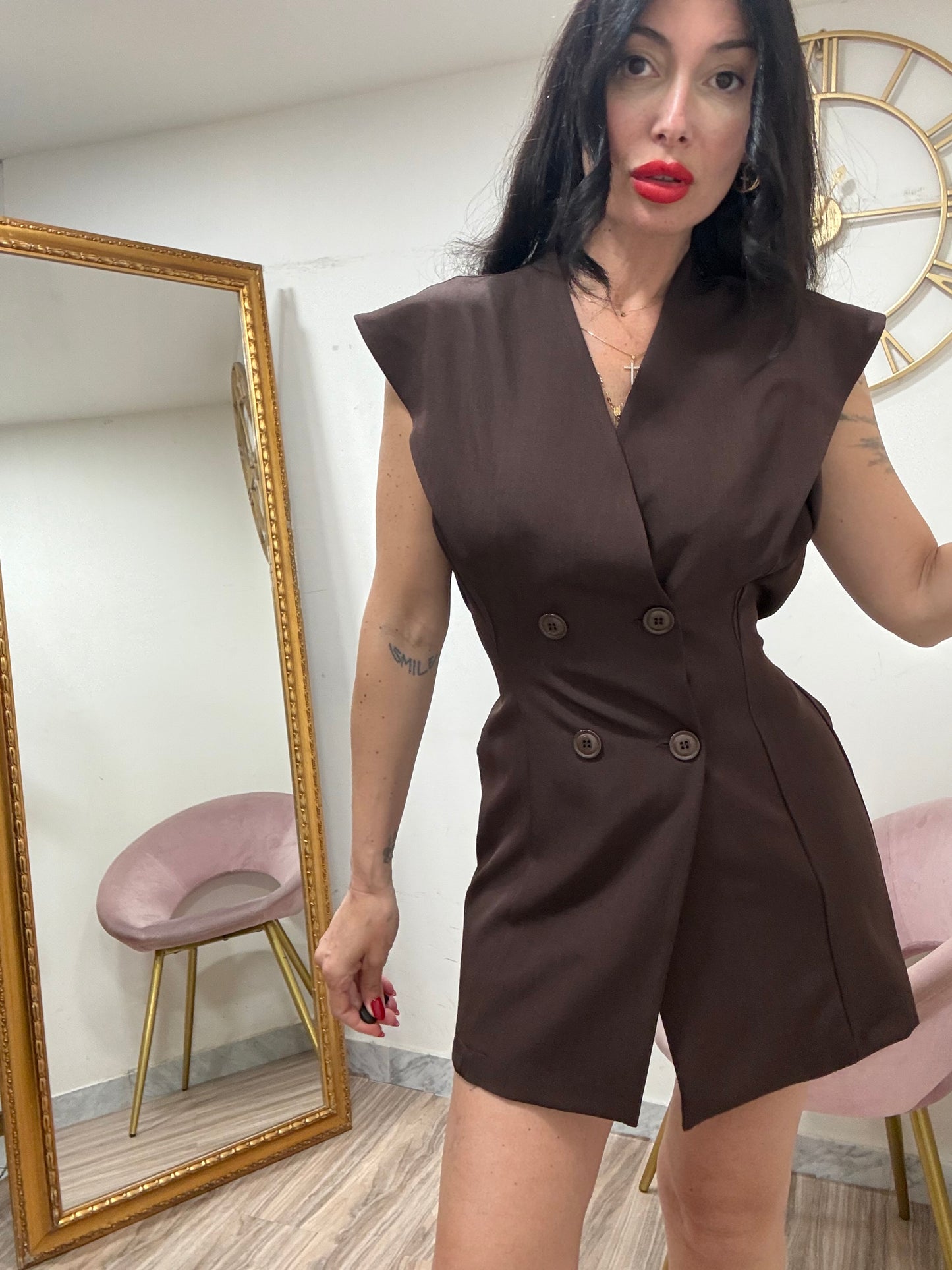 Gilet dress manica punta  437