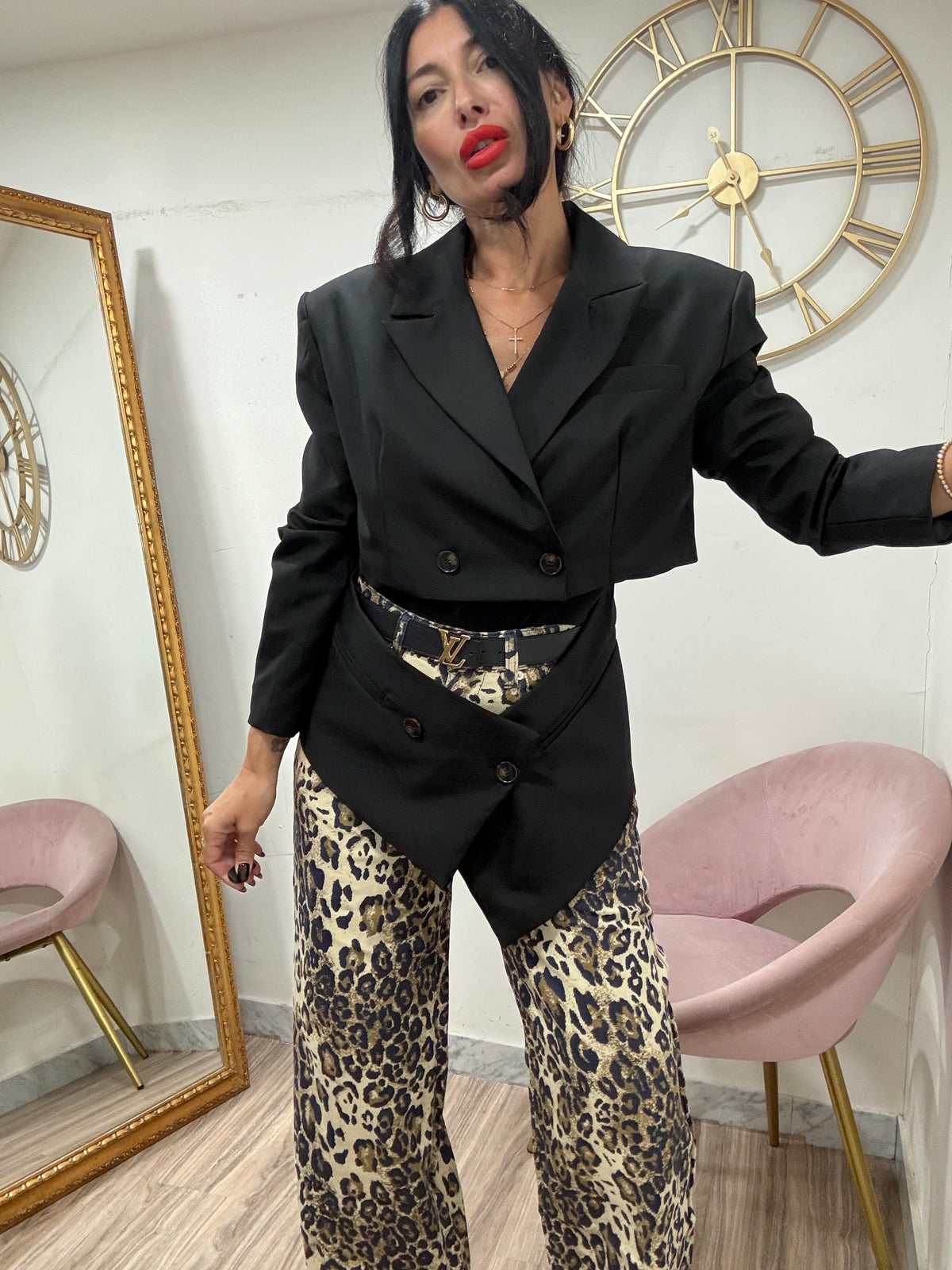 Jeans leopard palazzo 2020