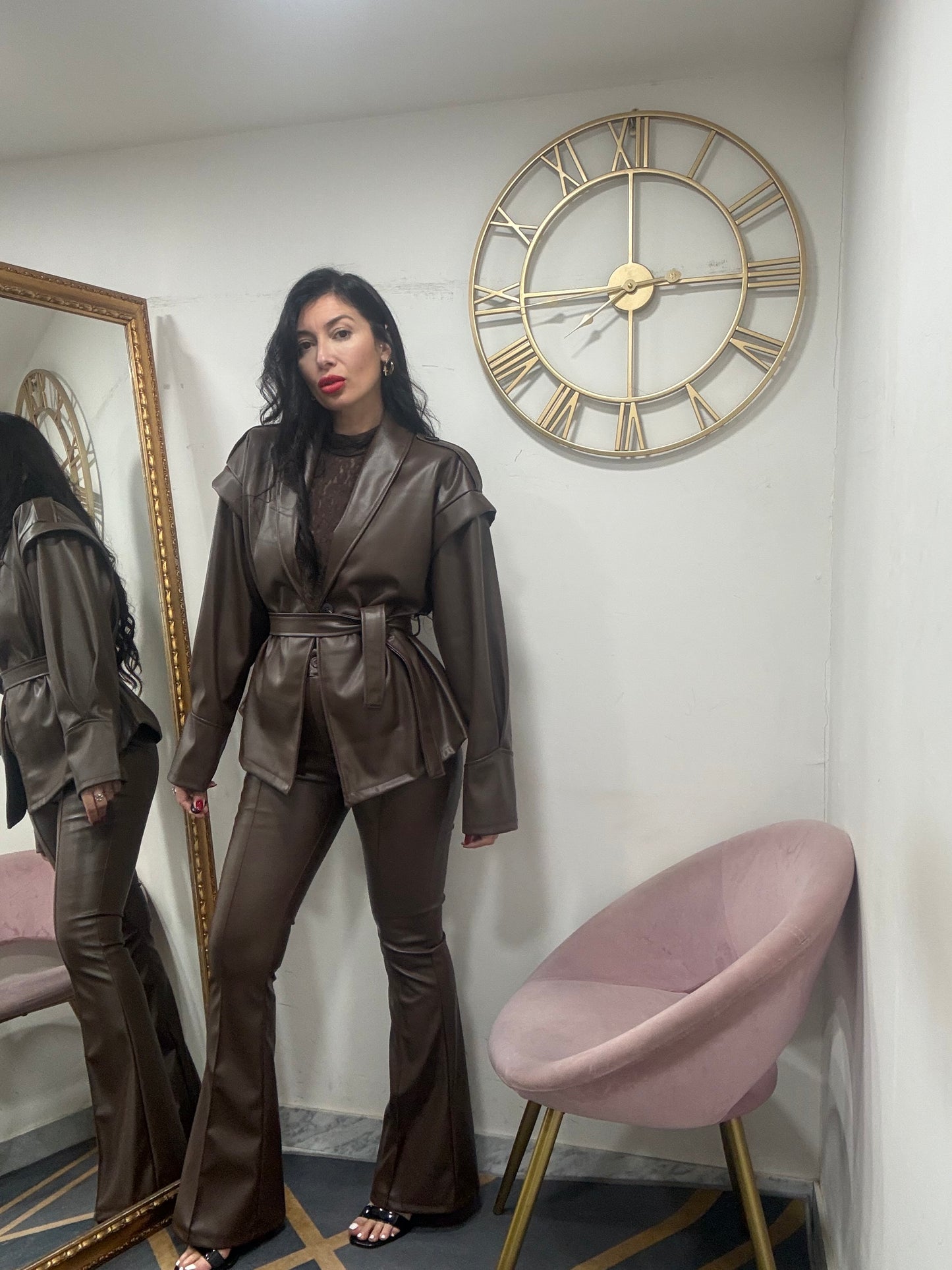 Trench ecopelle cinta 632