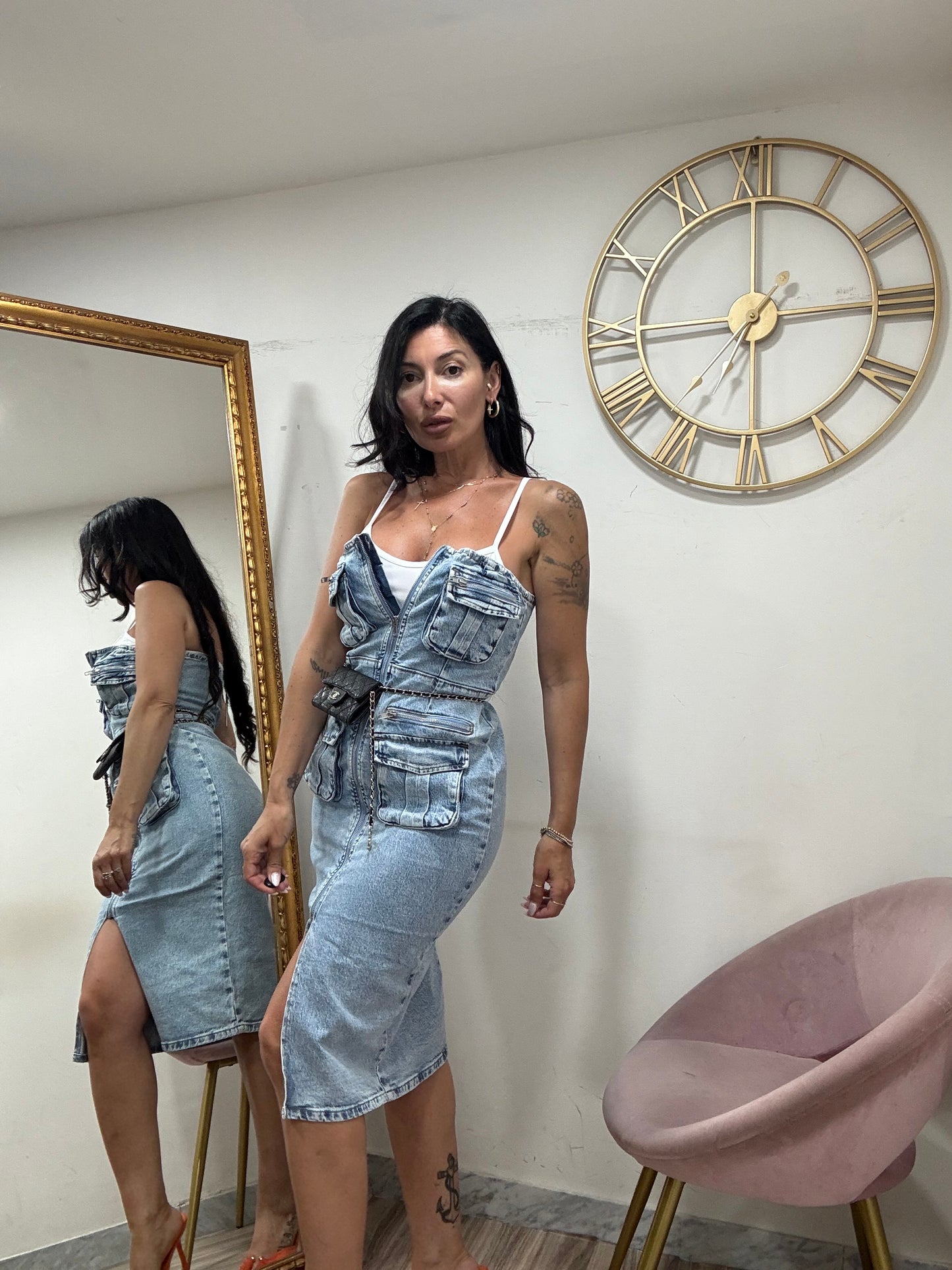 Dress denim mod cargo 3551