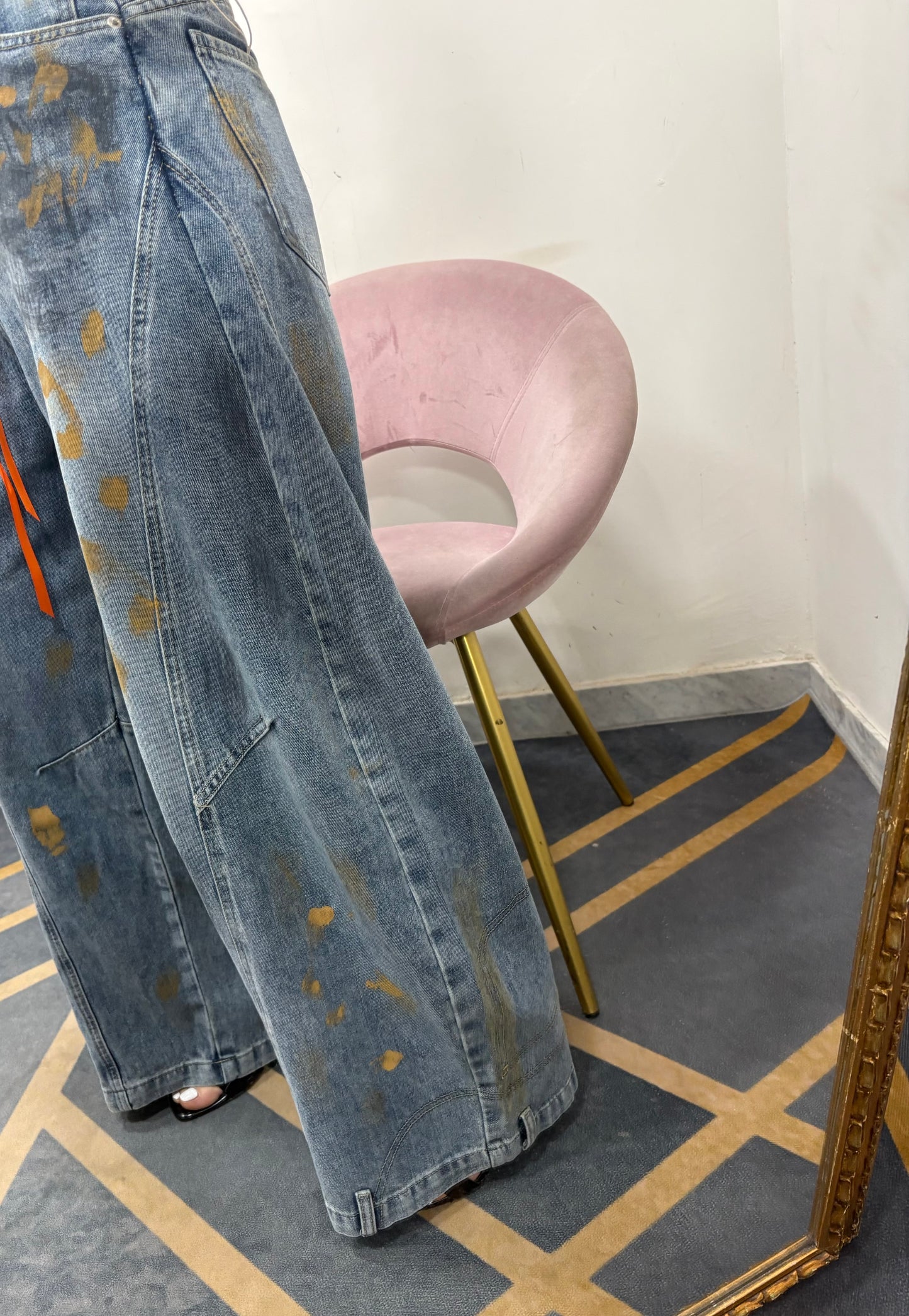 Jeans reverse pittura 88915