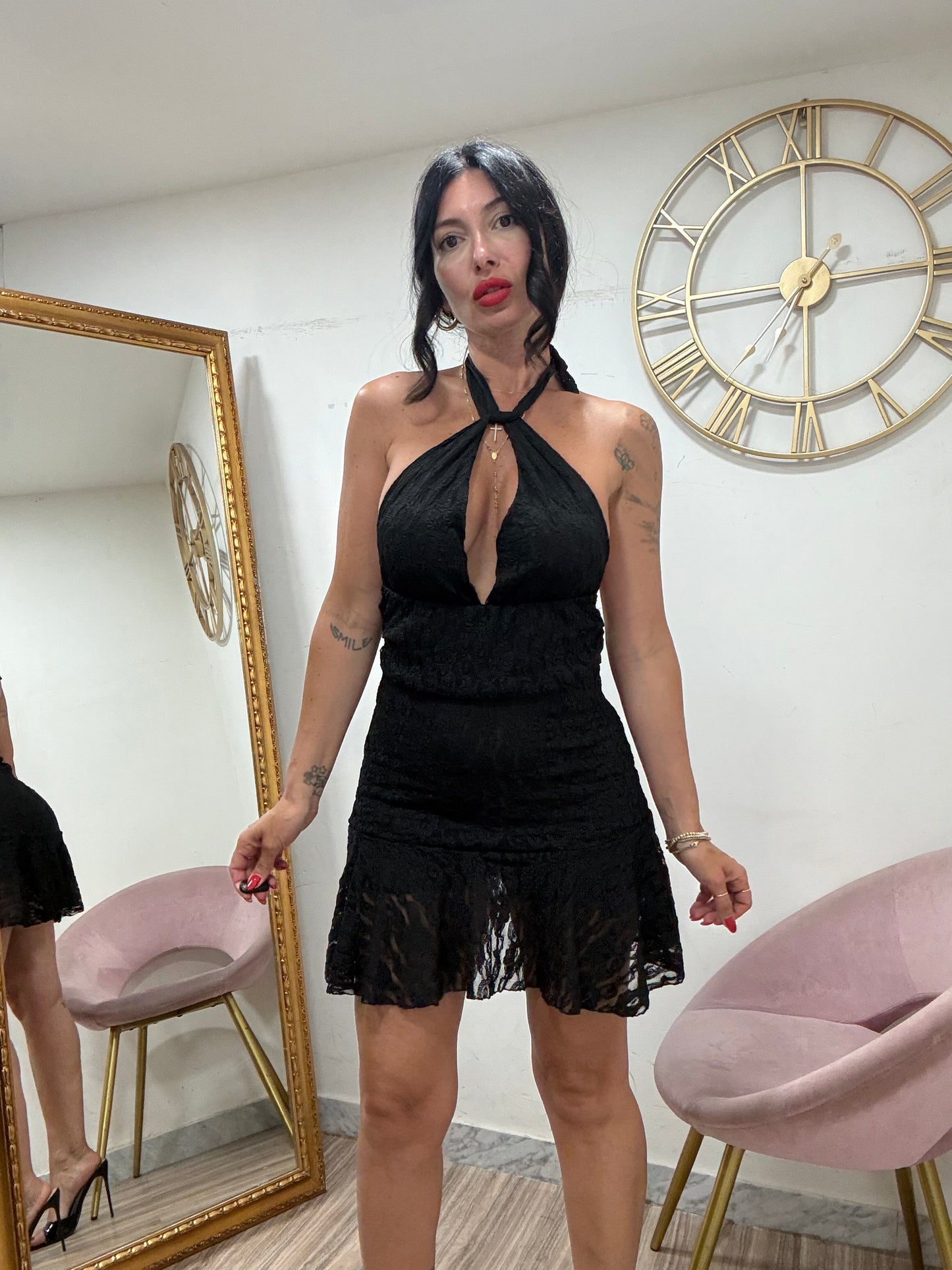 Dress mini macramè 8869