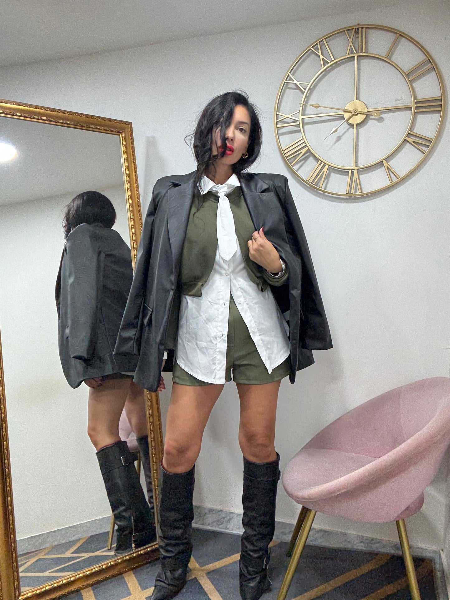 Camicia spalline con coulisse retro 371