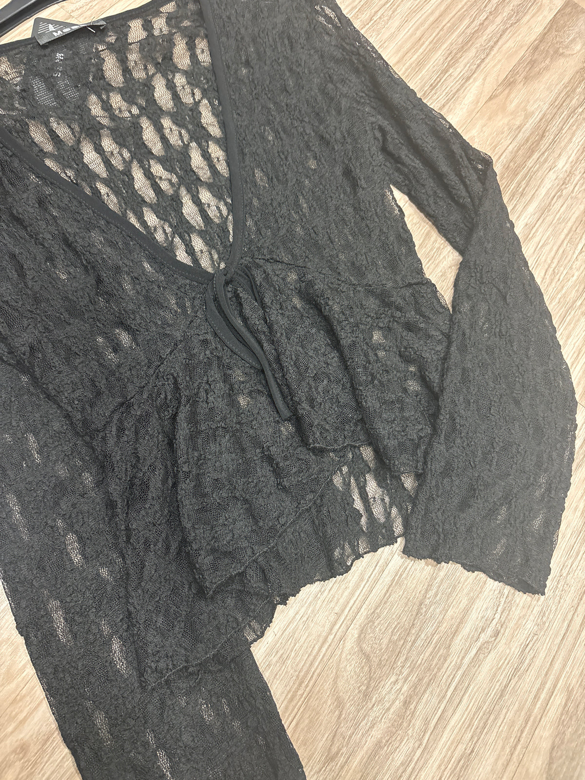 Cardigan merletto balze 16818