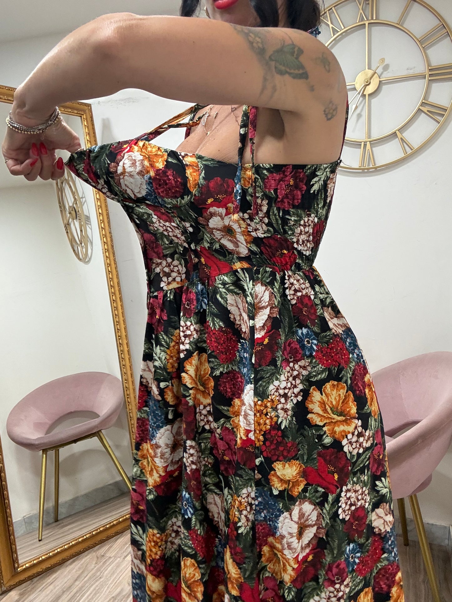 Dress fiori conchiglia 599588