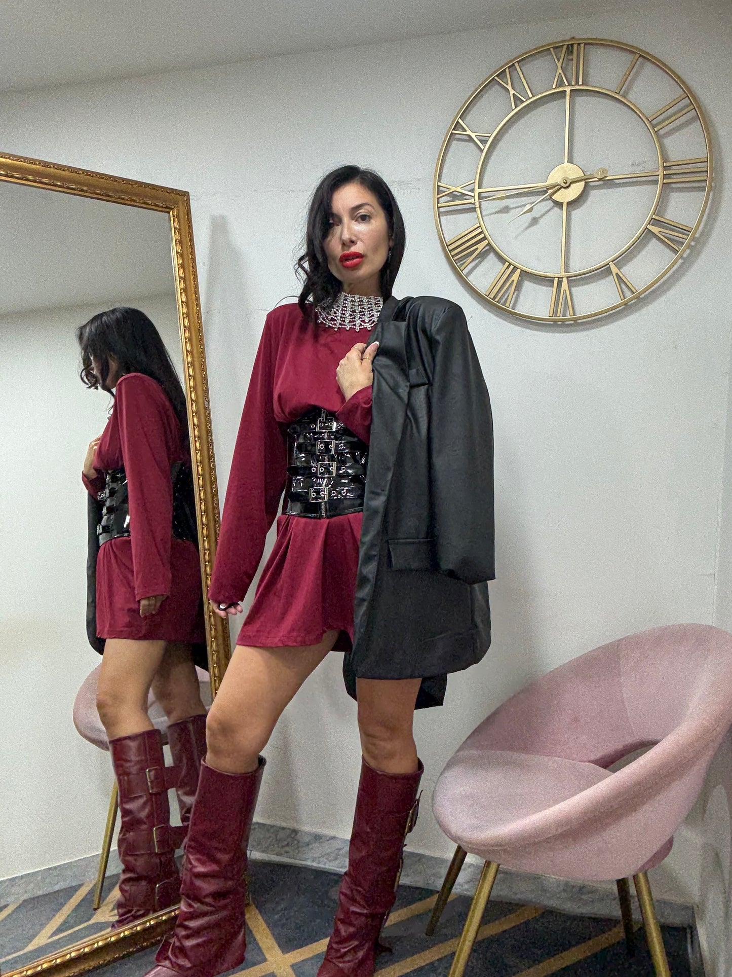 Maxishirt dress spalline 923