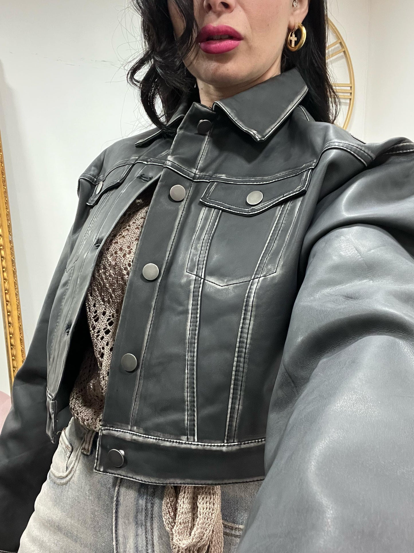 Giubbino effetto vintage