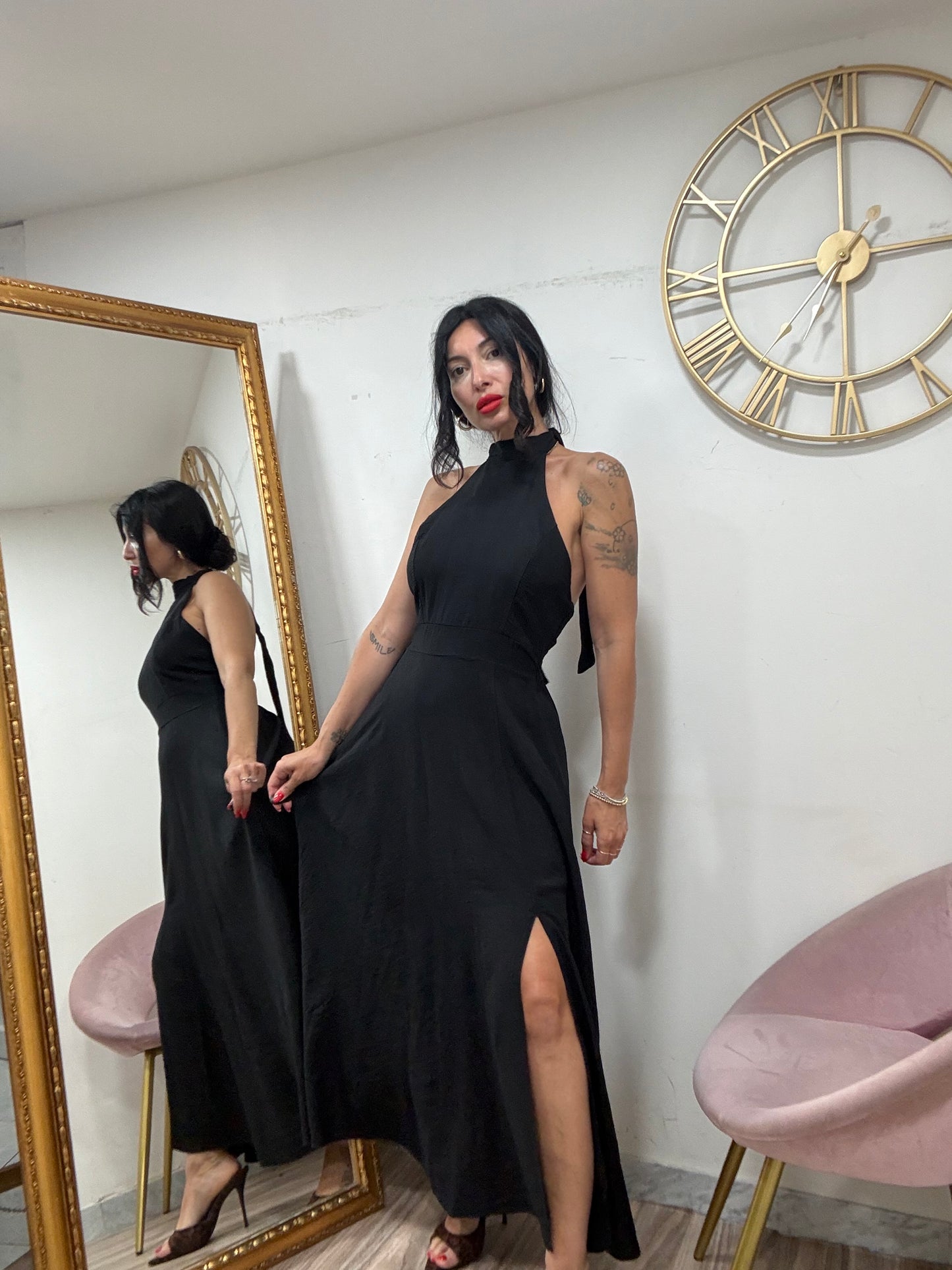 Dress schiena scoperta mod scollo americano 974961