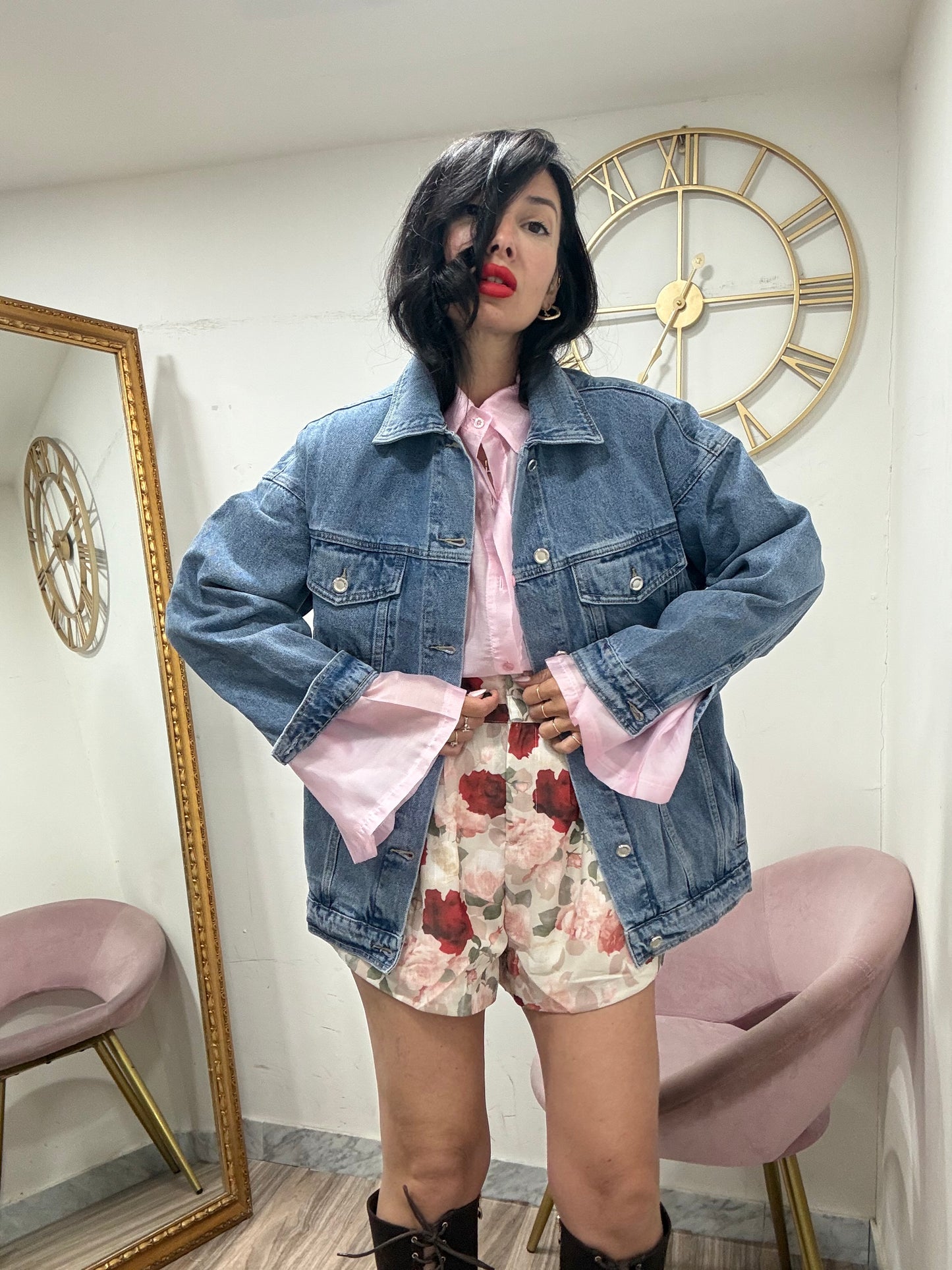 Giubbino denim oversize  183