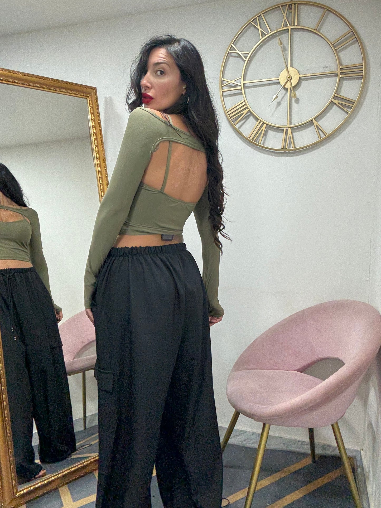 Pantalaccio cargo coulisse caviglia 080