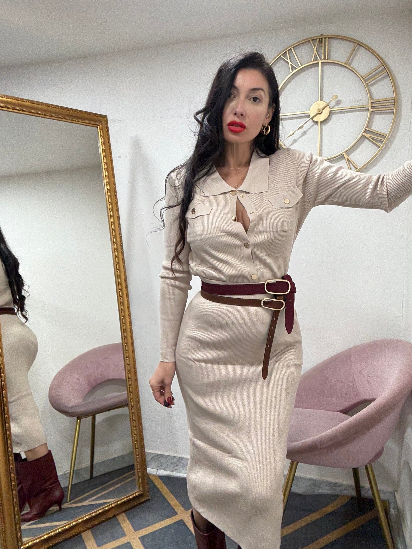 Coord cardigan polo 102
