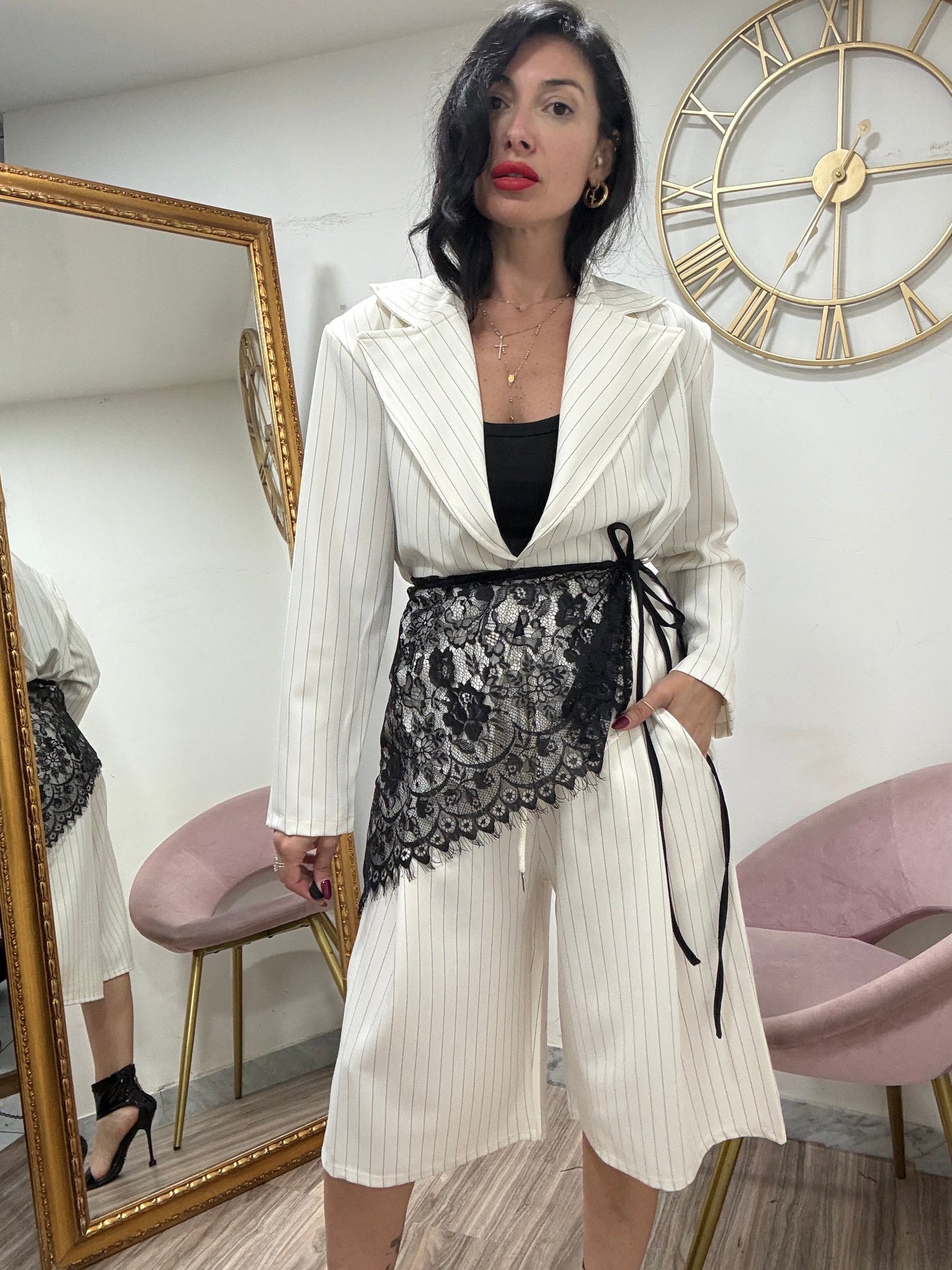 Cinta foulard pizzo 14743