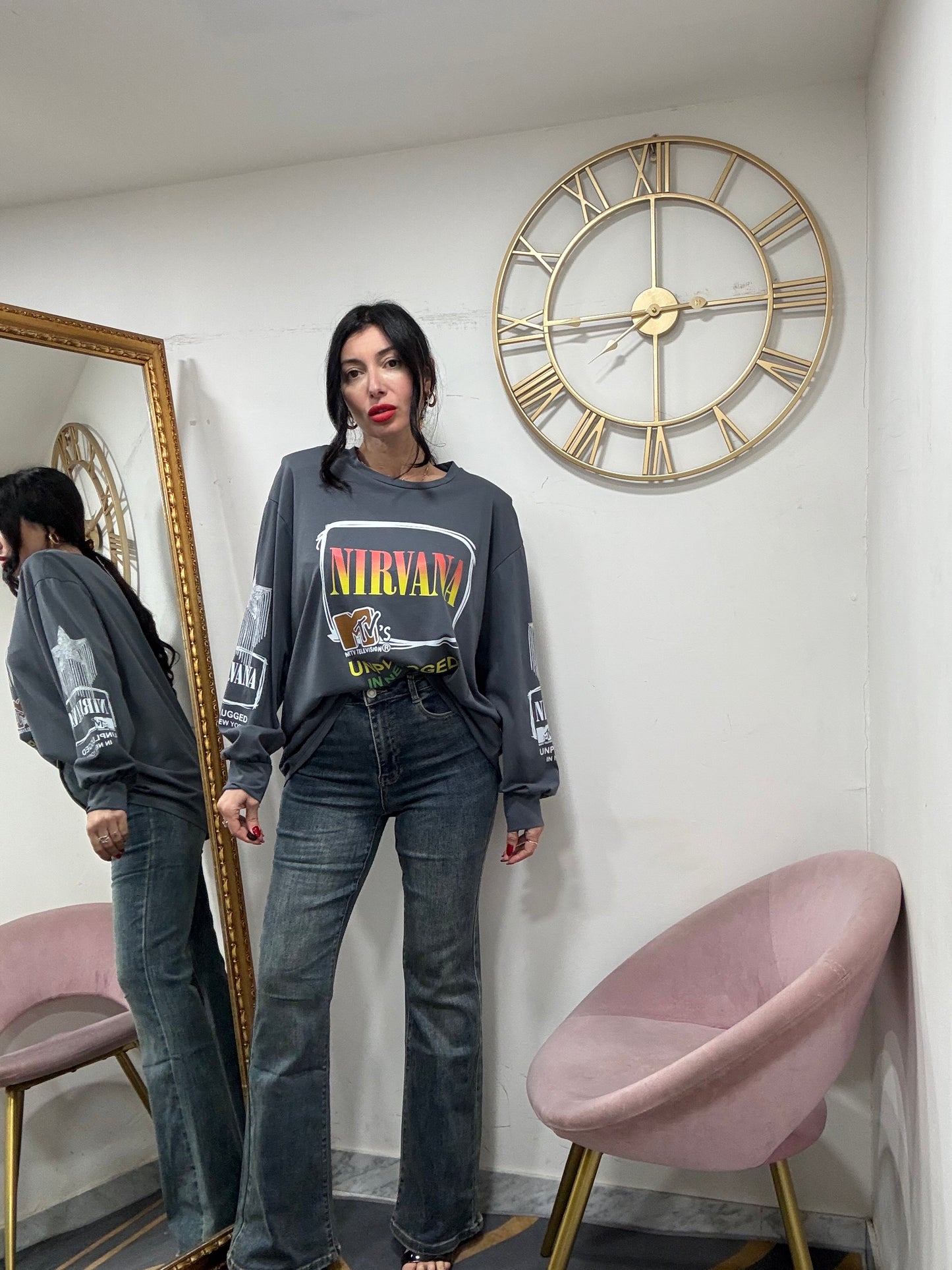 Jeans zampa filare  267-12
