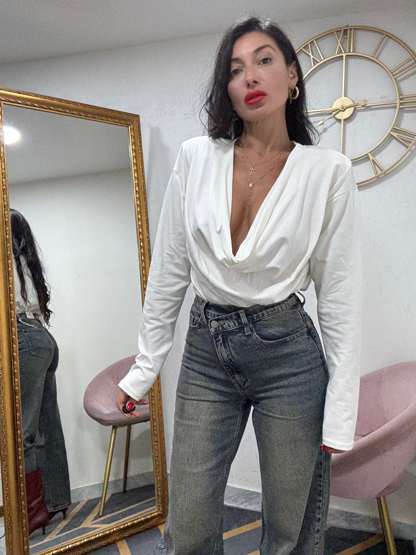 Shirt spalline collo morbido 265