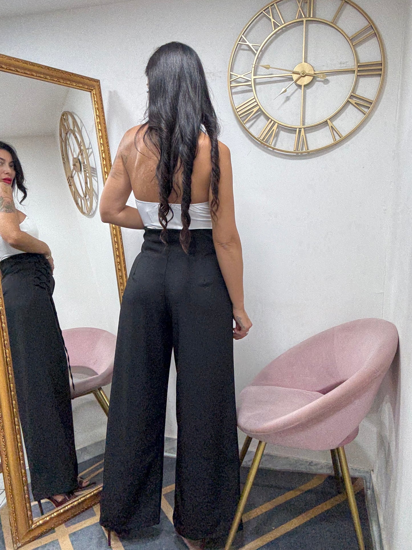 Pantalone bustier palazzo 229