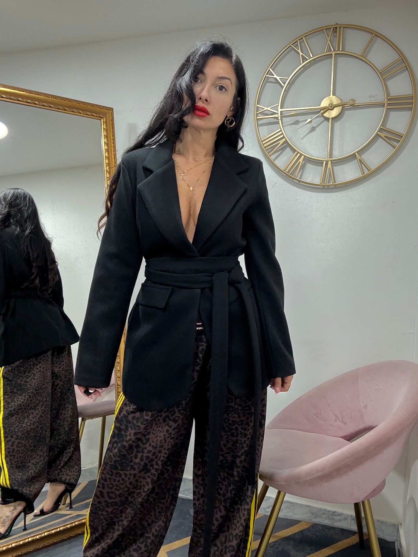 Giacca cappotto cinta 509