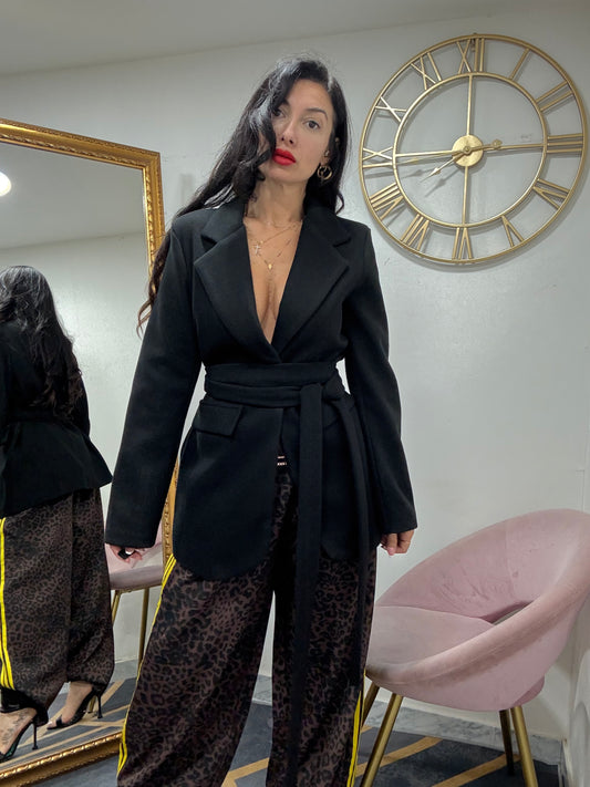 Giacca cappotto cinta 509