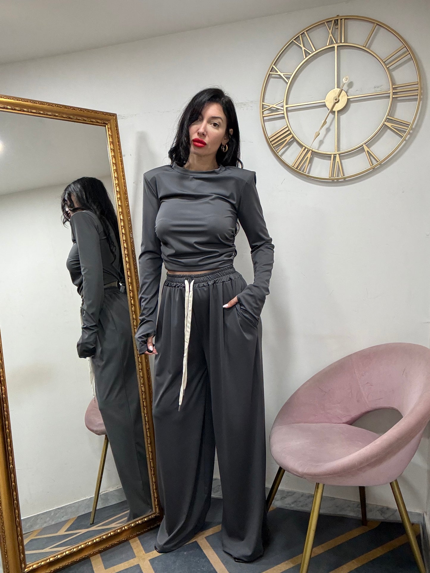 Coordinato pantalalaccio licra 22710
