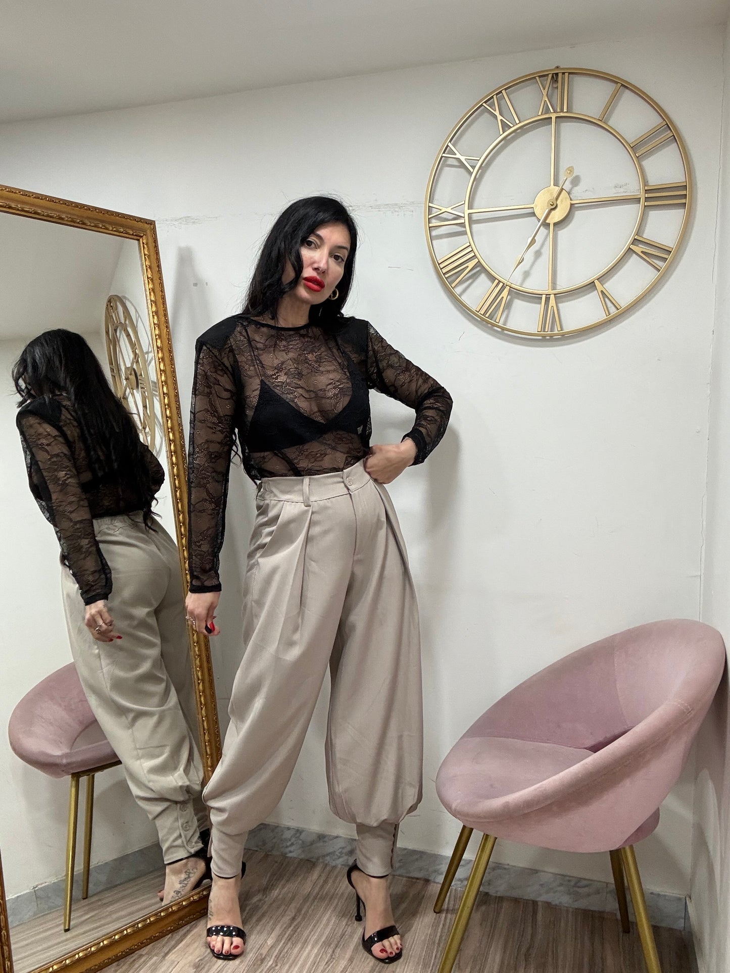 Maglia pizzo trasparente 61272