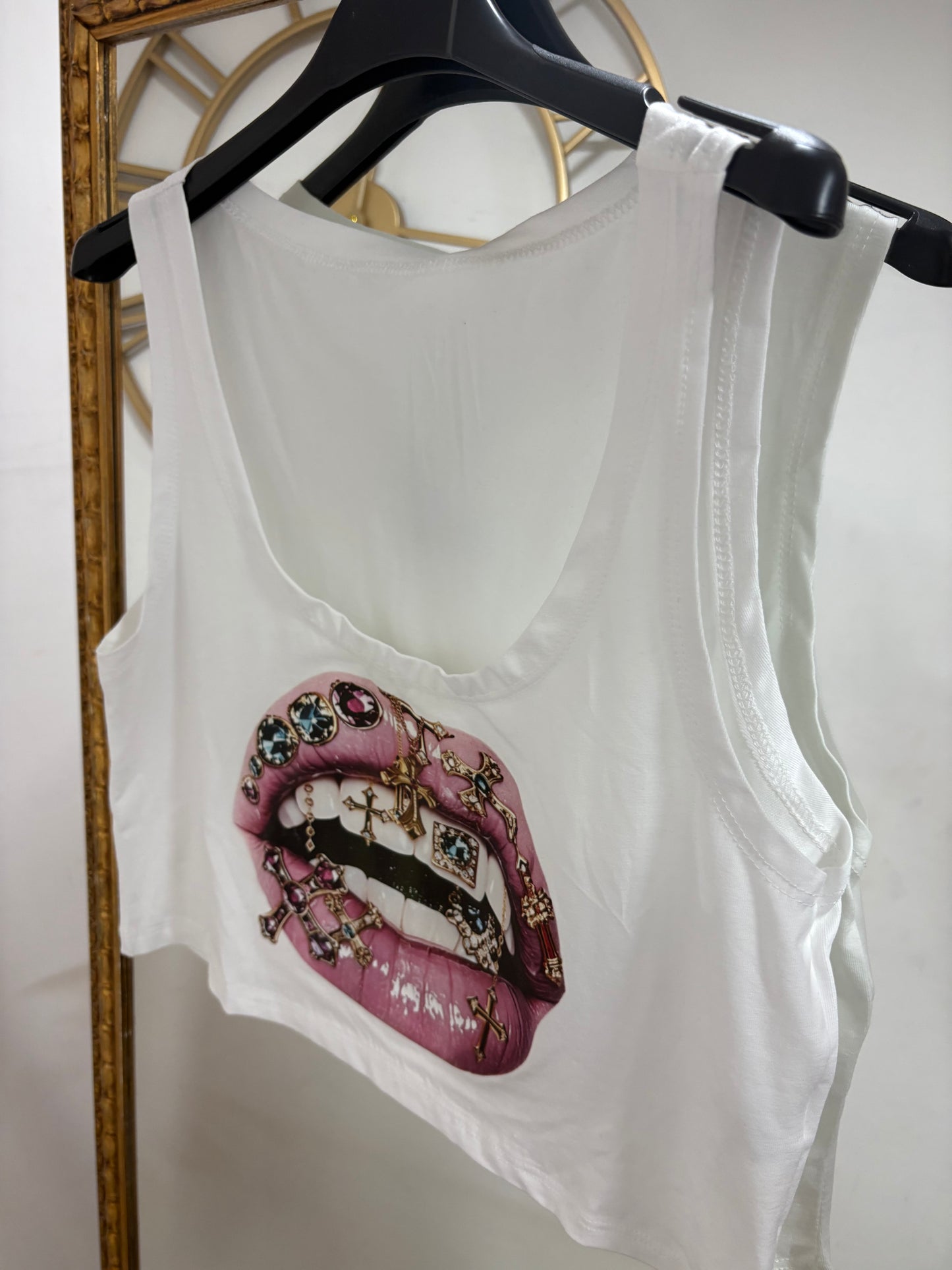Canotta crop bocca