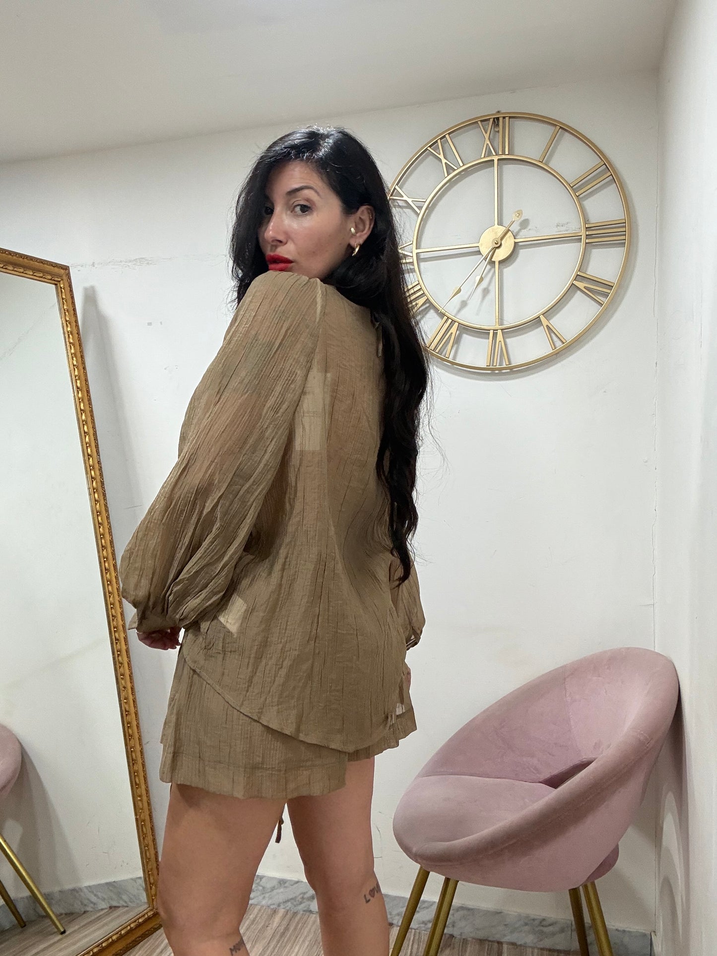 Coordinato camicia shorts 16013