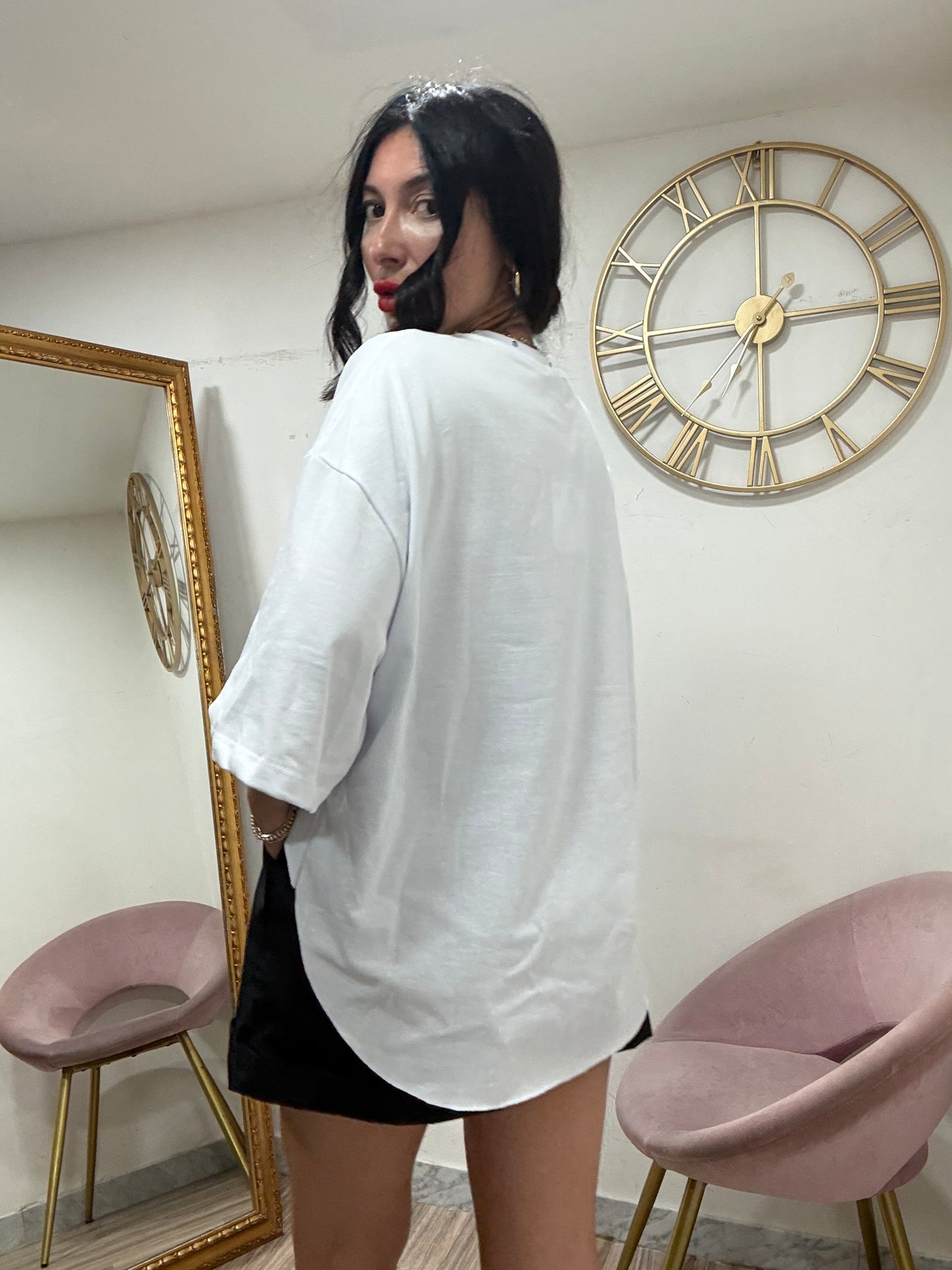 Max shirt assimmetrica borchie 41637