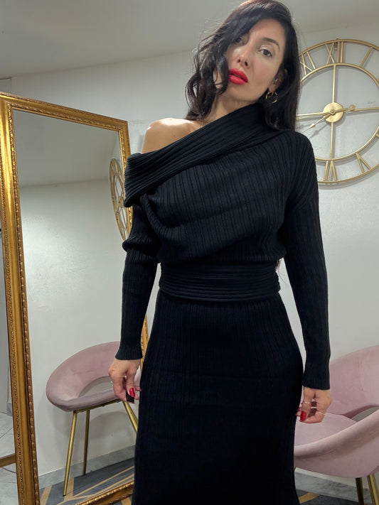 Coord gonna lana risvolto 173