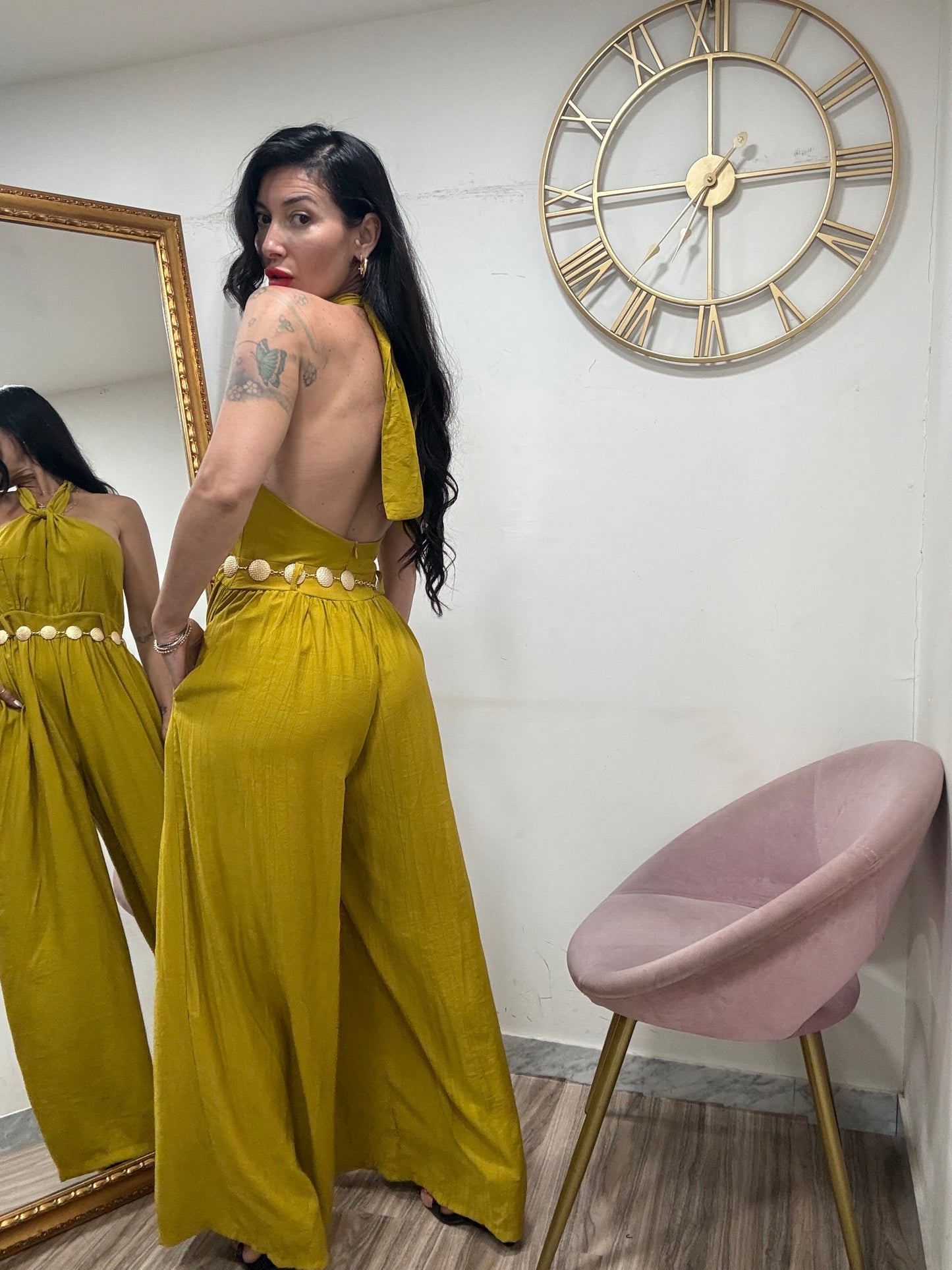Jumpsuit palazzo cinta  58199