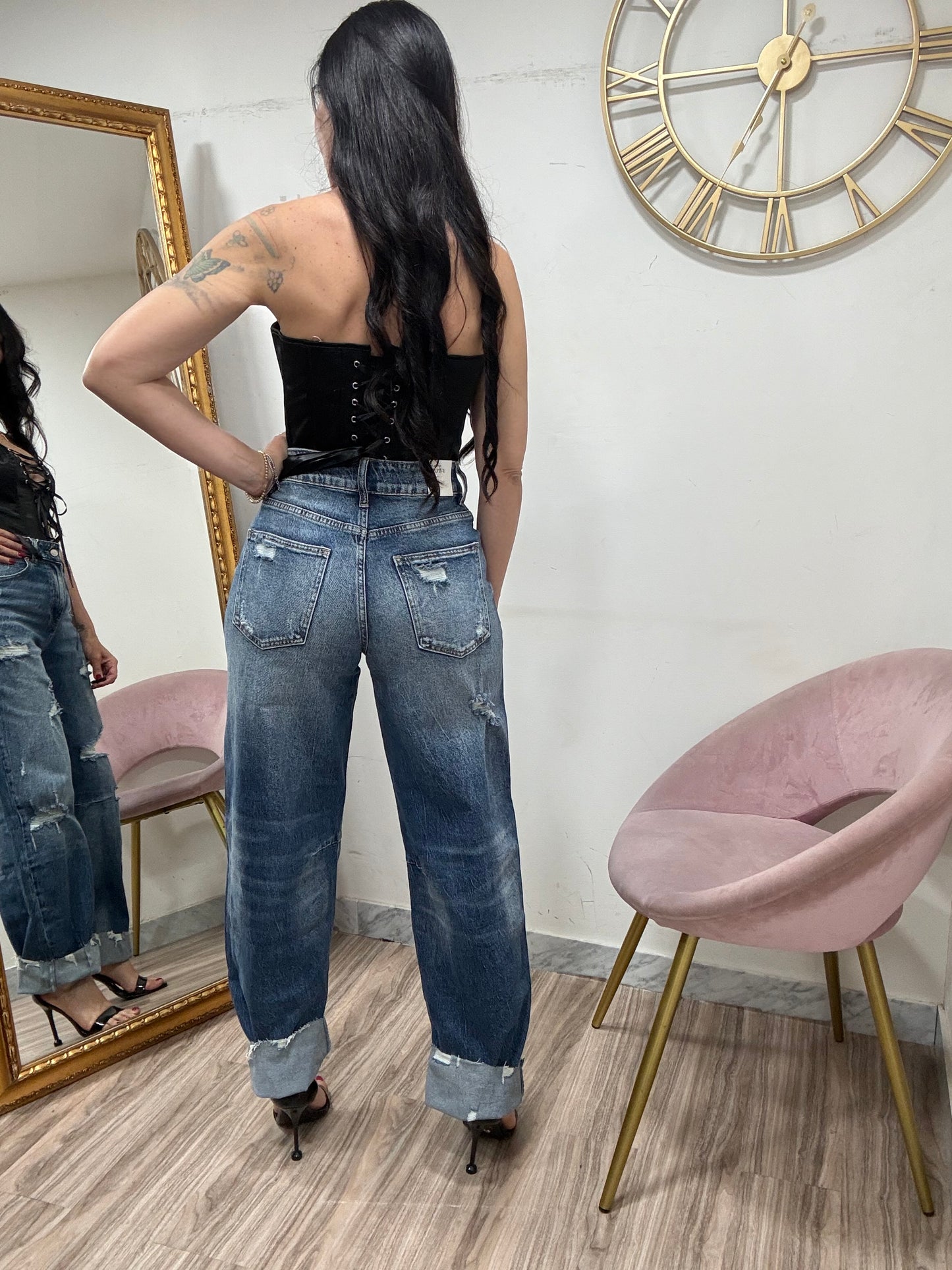 Jeans balloon fit 630 rotture