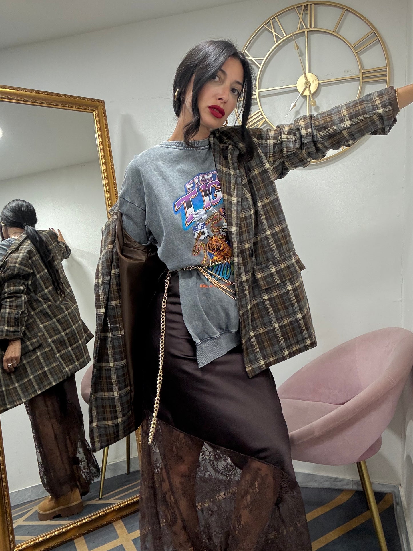 Giacca quadri panno 169