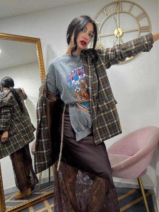 Giacca quadri panno 169