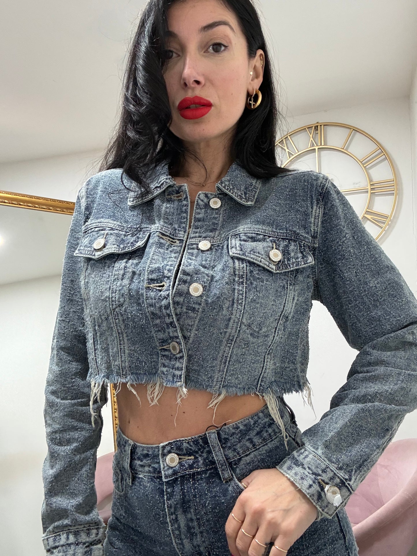 Coordset denim 8718-1