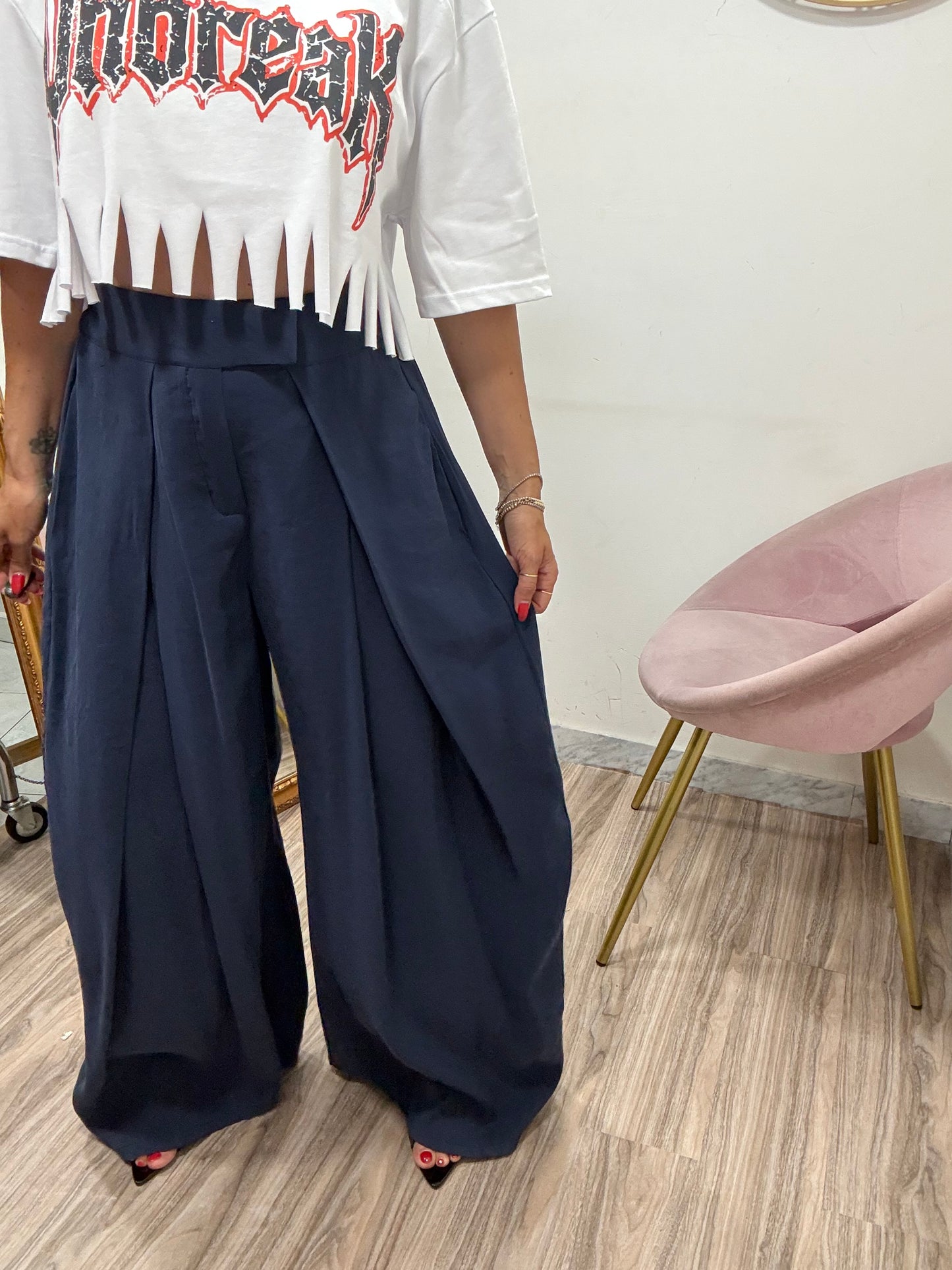 Pantalone seta mega  pence   18262