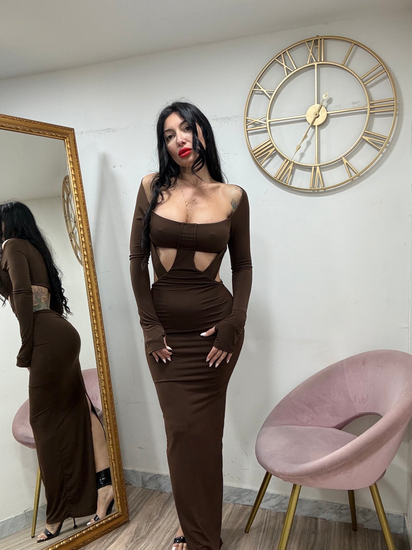 Dress crop con fasce 1973