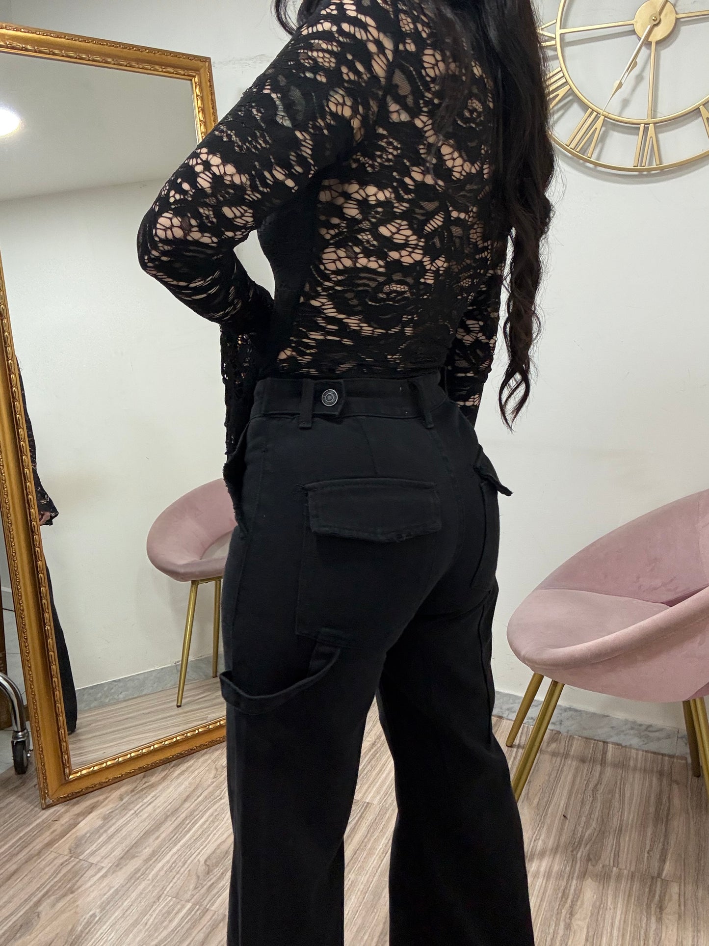 Body merletto manica campana 2261