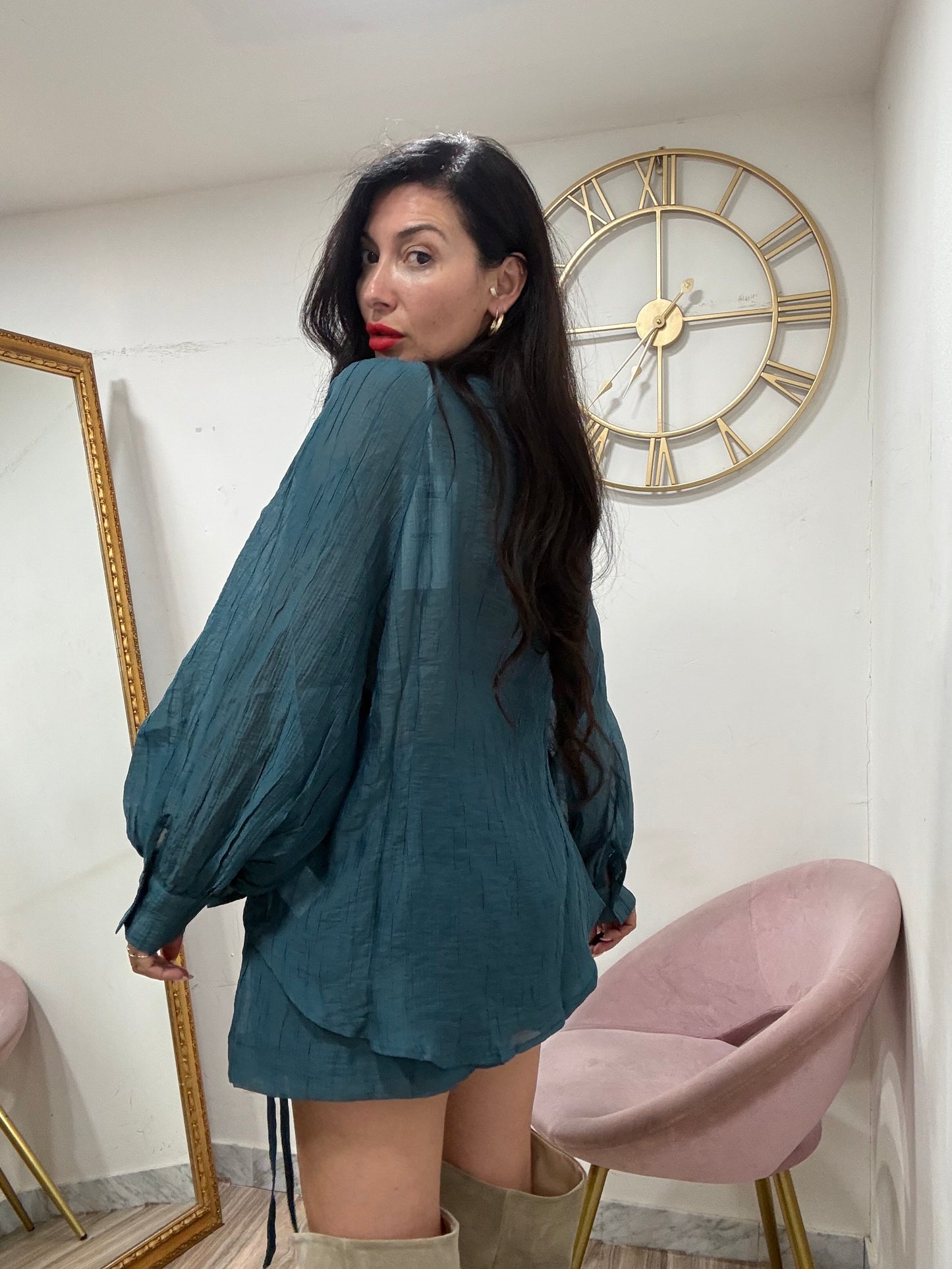 Coordinato camicia shorts 16013