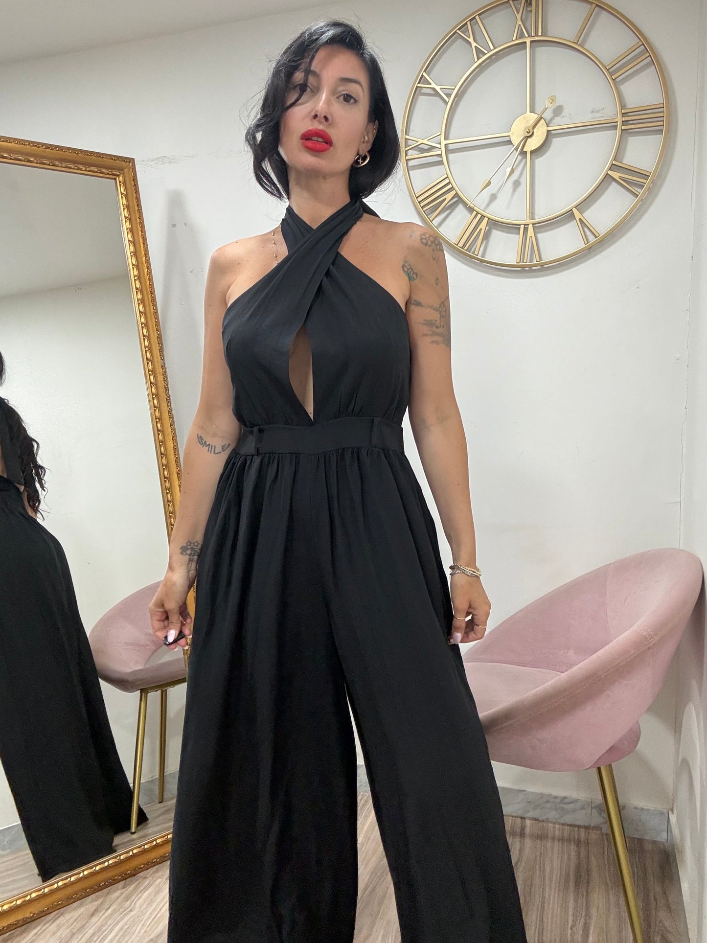 Jumpsuit palazzo cinta  58199