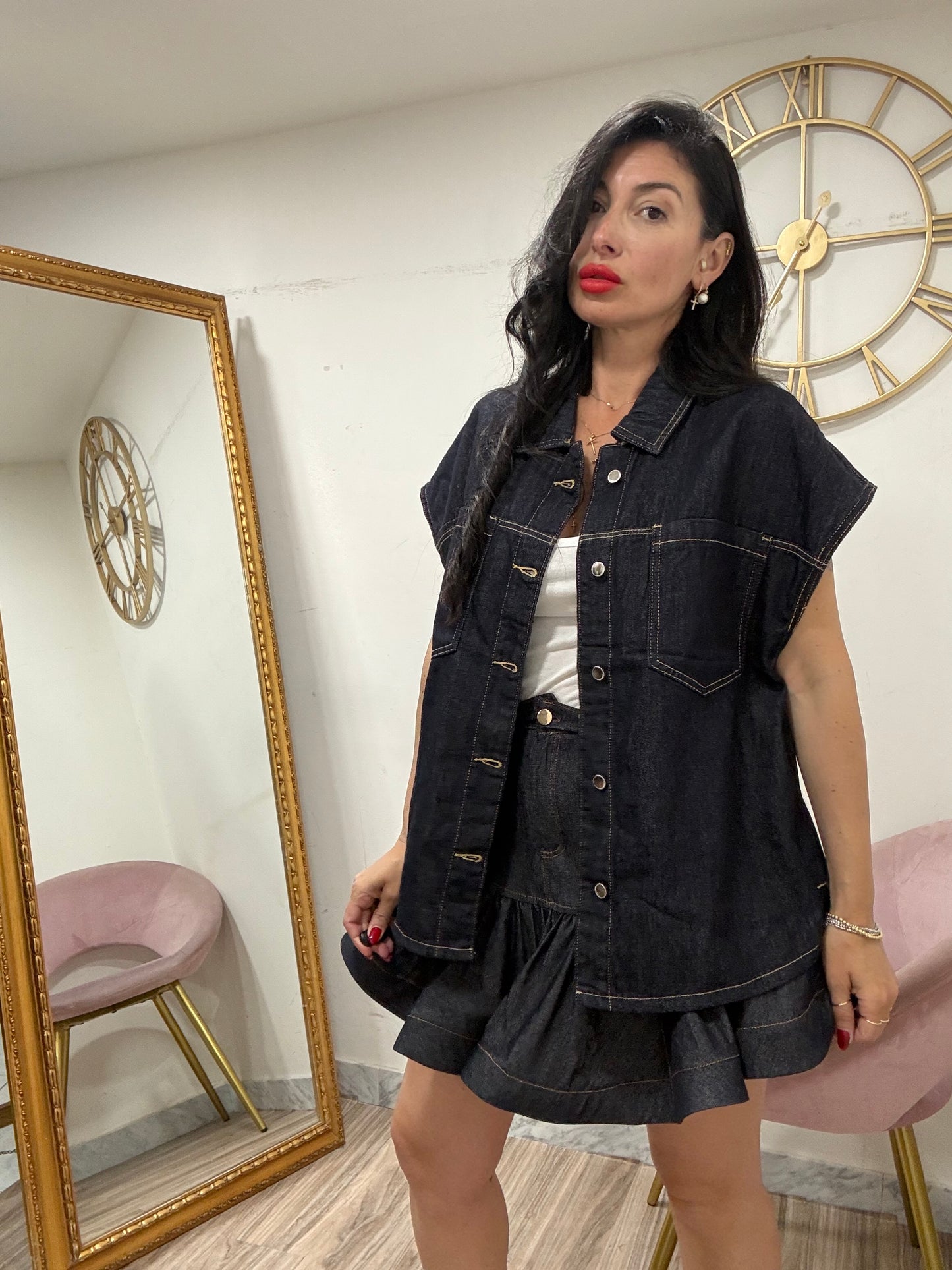 Camicia Denim giro manica 32448