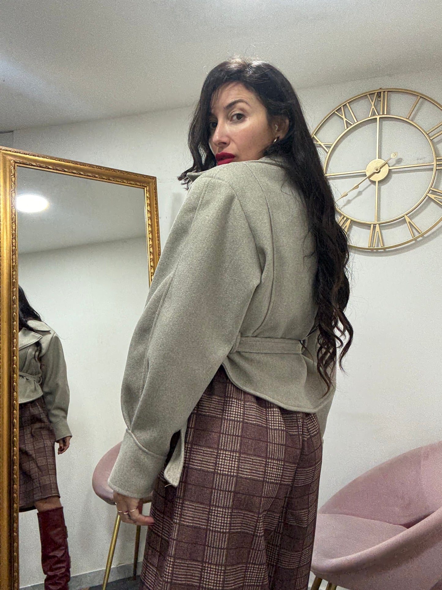 Trench panno di lana 801