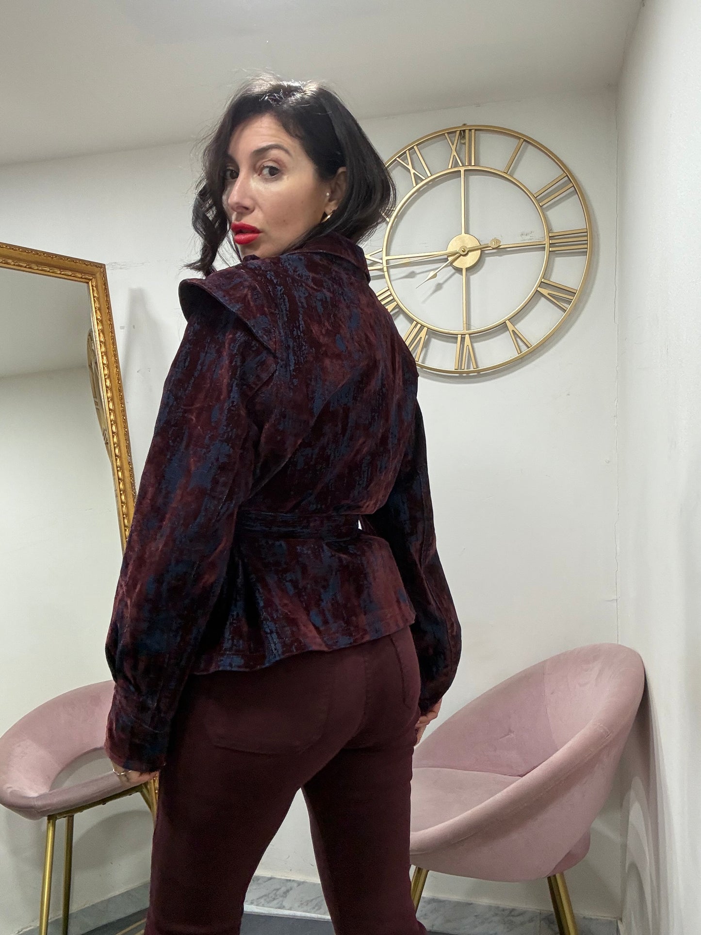 Giacca velluto intreccio 637