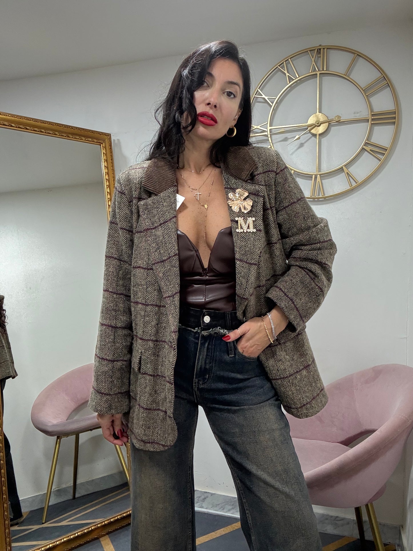 Giacca collo velluto 869