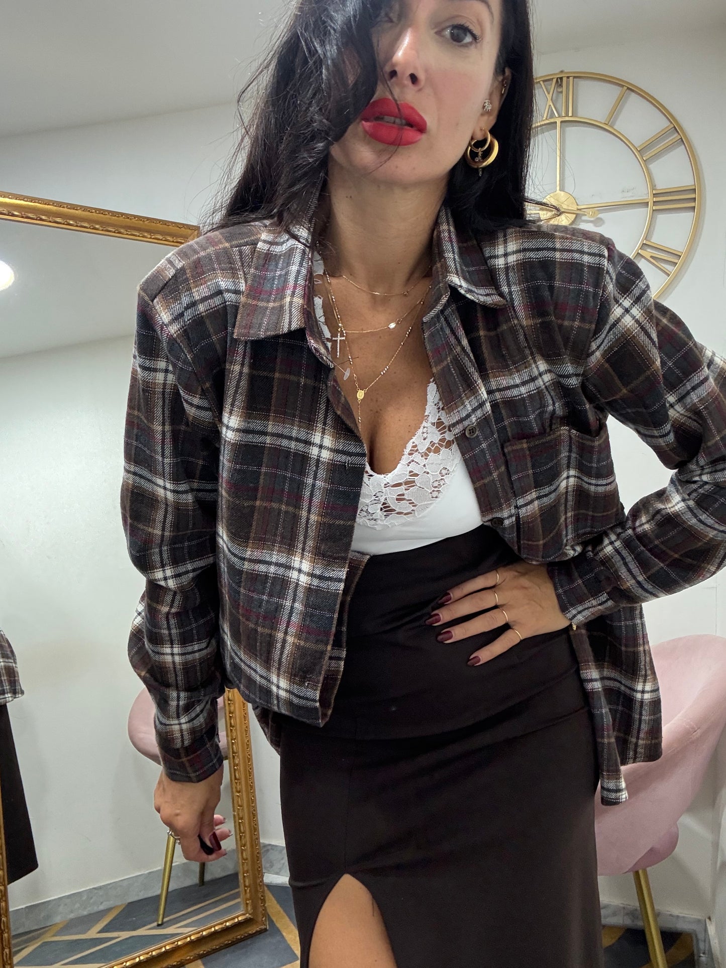 Camicia spalline panno 762