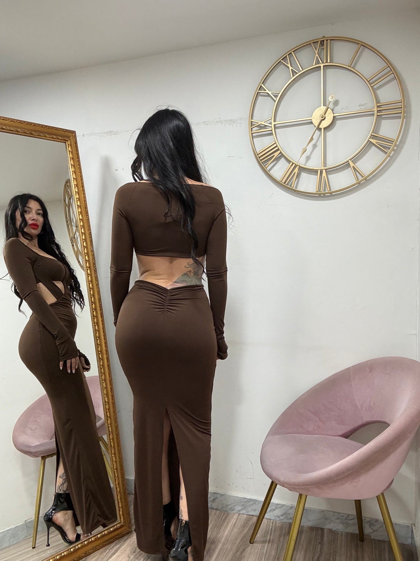 Dress crop con fasce 1973