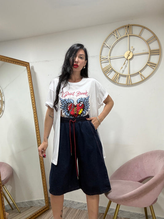 Maxishirt tagli cuore