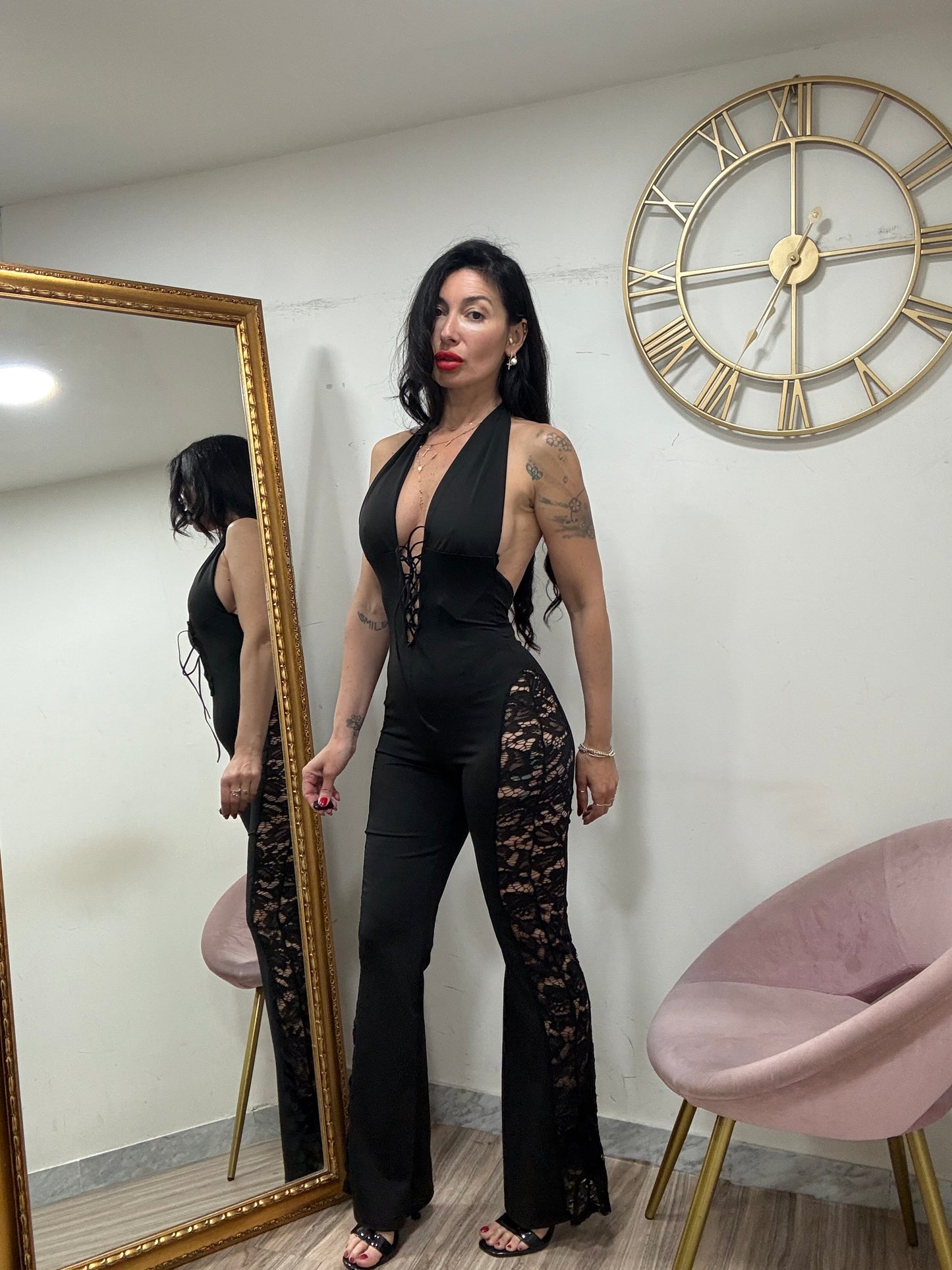 Jumpsuit fascia pizzo