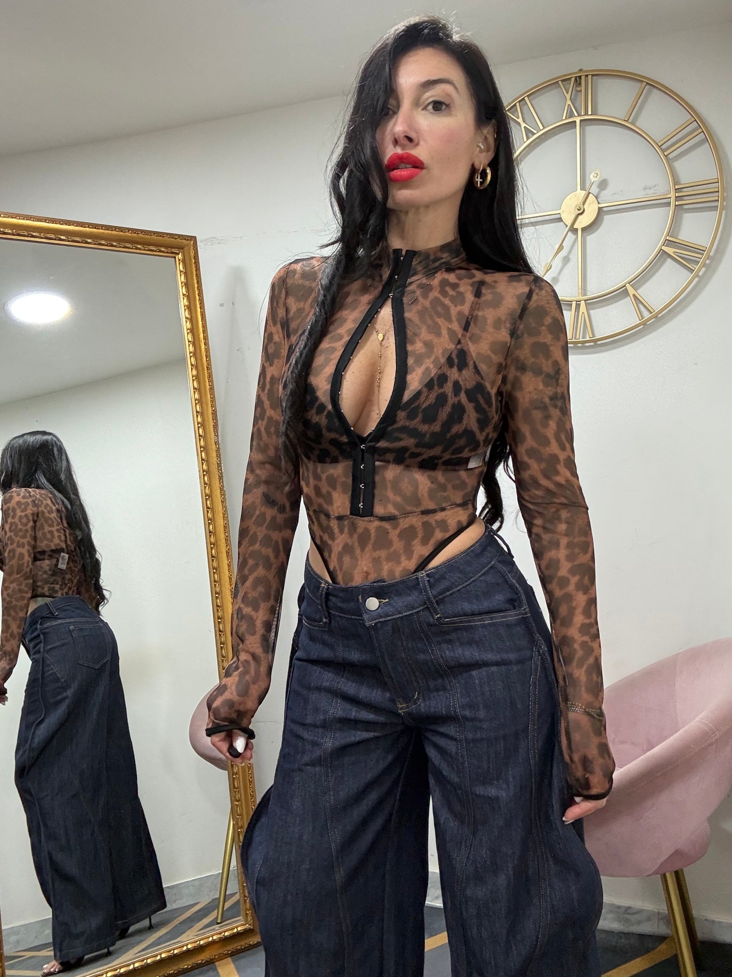 Body leopardato velato 19890