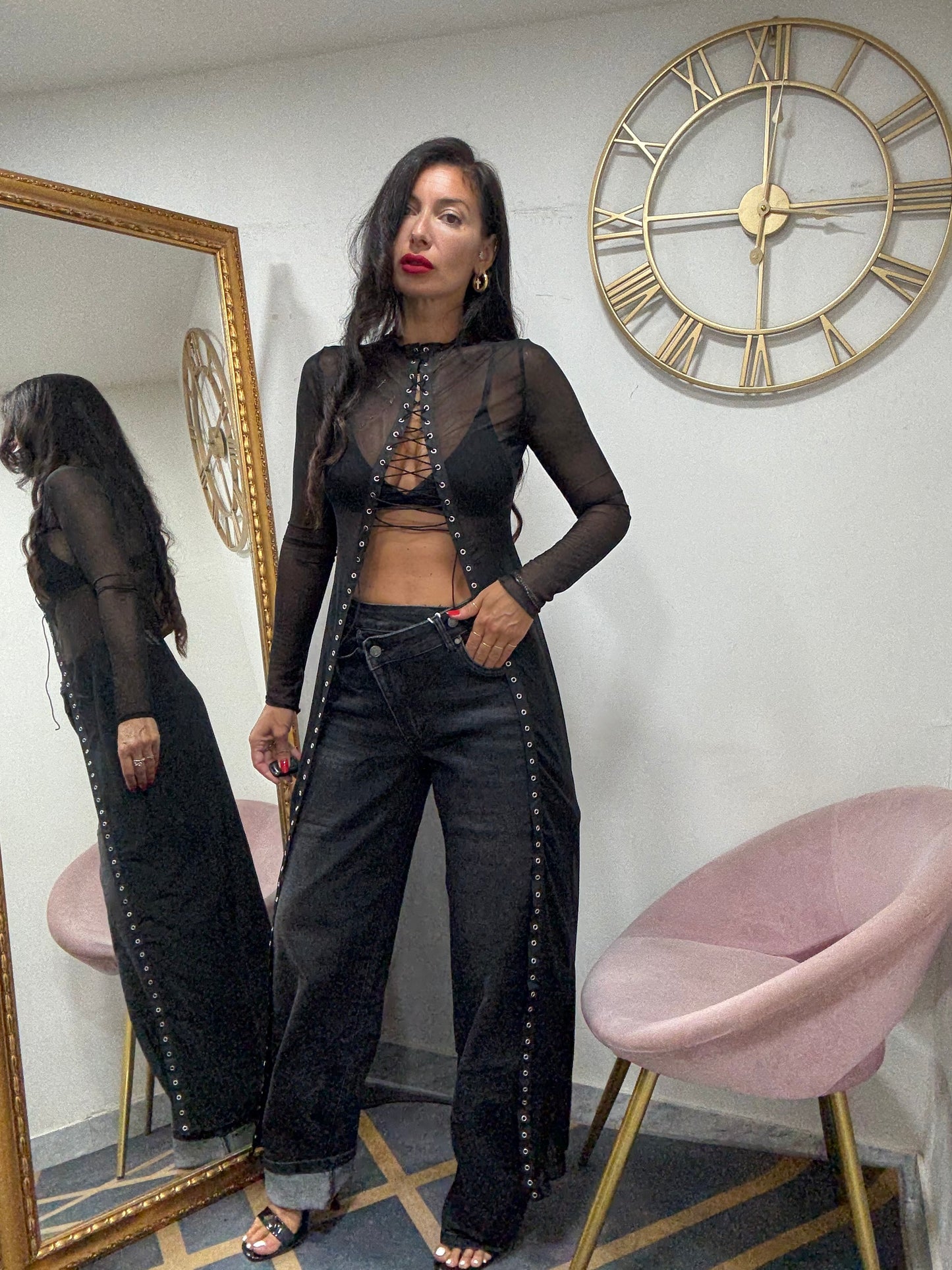 Maglia velo intreccio