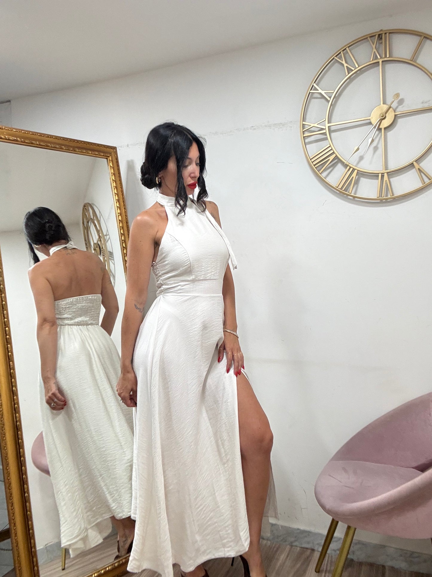 Dress schiena scoperta mod scollo americano 974961