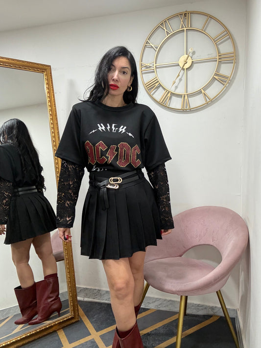 Mini plissé doppia cinta 30864